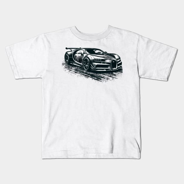 Bugatti Chiron Kids T-Shirt by Vehicles-Art